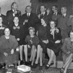 December 1943 Party to celebrate Neville Spriggs's O.B.E. Note that there is food and drink but in 1943 no cigars. Source: Jennifer Clarke