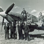 1944 - Langley Staff with 'The Last of the Many'. Source: Hiles Family Archive