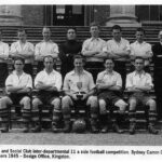 1945 - Design Office football team at Claremont House. Source: Jim Berryman