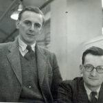 Circa 1946. Peter Jefferson and Gordon Jefferson in the Experimental Drawing Office at Canbury Park Road. Source: Gordon Jefferson
