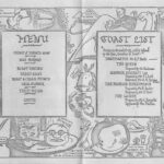 4th April 1952 - Menu and toasts. Source: Keith Neale