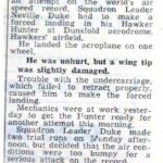 September 1953 The World Air Speed Record attempt as reported in the Surrey Comet. Source: Surrey Comet 2nd September 1953, p. 7