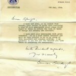 5th May 1954 Letter from Duncan Sandys to Neville Spriggs - no doubt relating to a conversation during his visit to Kingston. Source: Jennifer Clarke