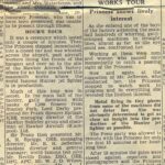 5th July 1954 Report of the visit by Princess Margaret to Squires Gate. Source: Blackpool Evening Gazette