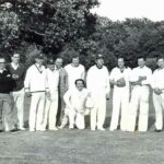 1980 circa - A Kingston cricket eleven about to take on a team from Dunsfold. Source: Les Palmer