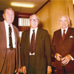 Harry Davis - the Resident Technical Officer (left), Bill Cotton - Design Department (centre) and Stanley Whales - Chief Draughtsman (right). 1976
