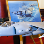 BAE Systems model Sea Harrier and Mark Bromley painting