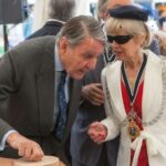Tommy Sopwith with the Mayor of the Royal Borough of Kingston upon Thames, Councillor Mary Heathcote OBE